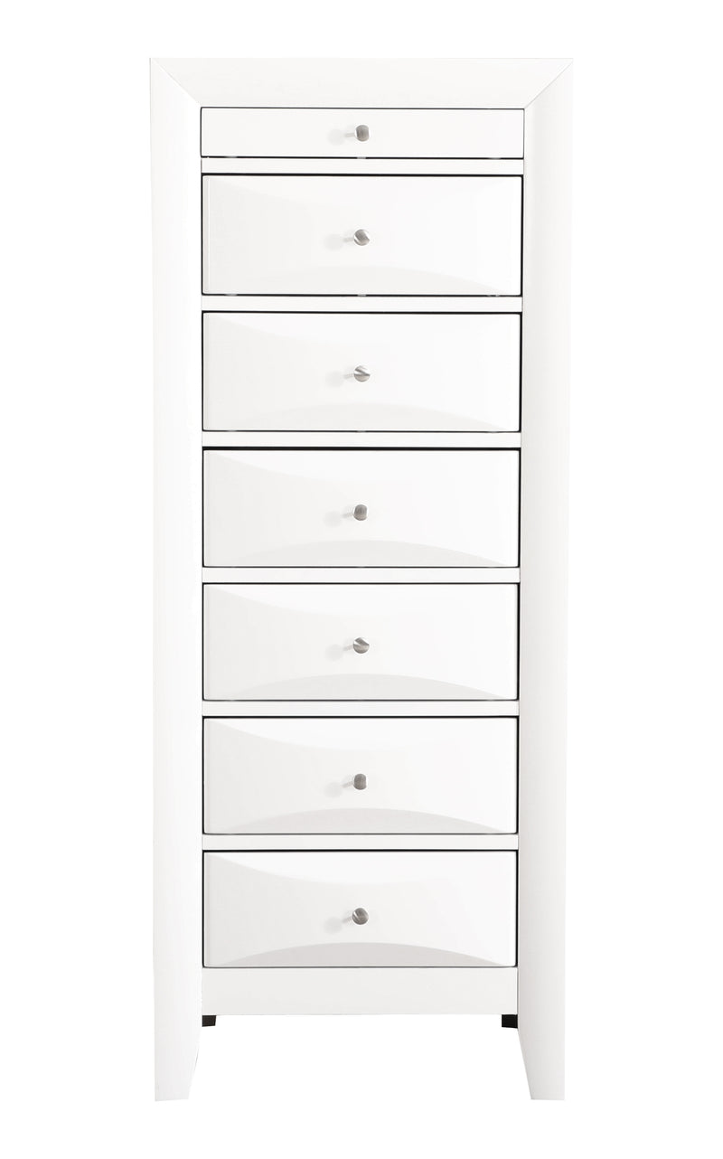 Glory Furniture Marilla Silver Champagne 7 Drawers Lingerie Chest