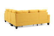 Glory Furniture Newbury Yellow Fabric Sectional