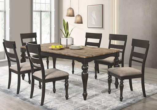 Coaster Furniture Bridget Brown 7pc Dining Room Set