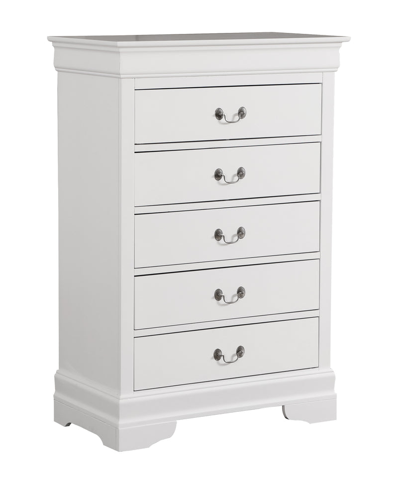 Glory Furniture Louis Phillipe White Chest