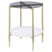 Coaster Furniture Jonelle Smoke Grey End Table