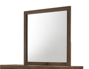 Crown Mark Millie Brown Cherry Dresser and Mirror