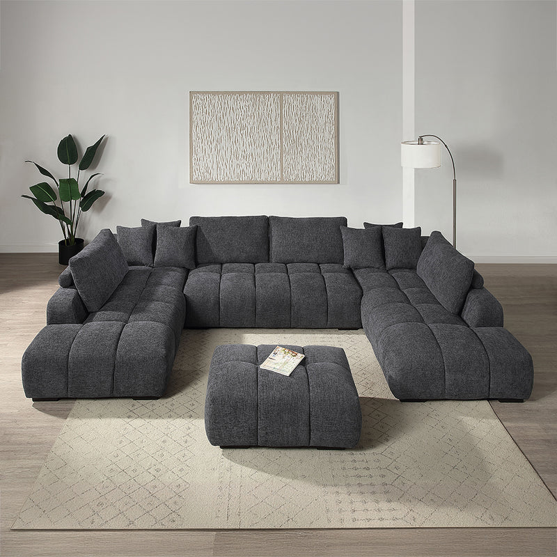 Acme Furniture Chosen Gray Ottoman