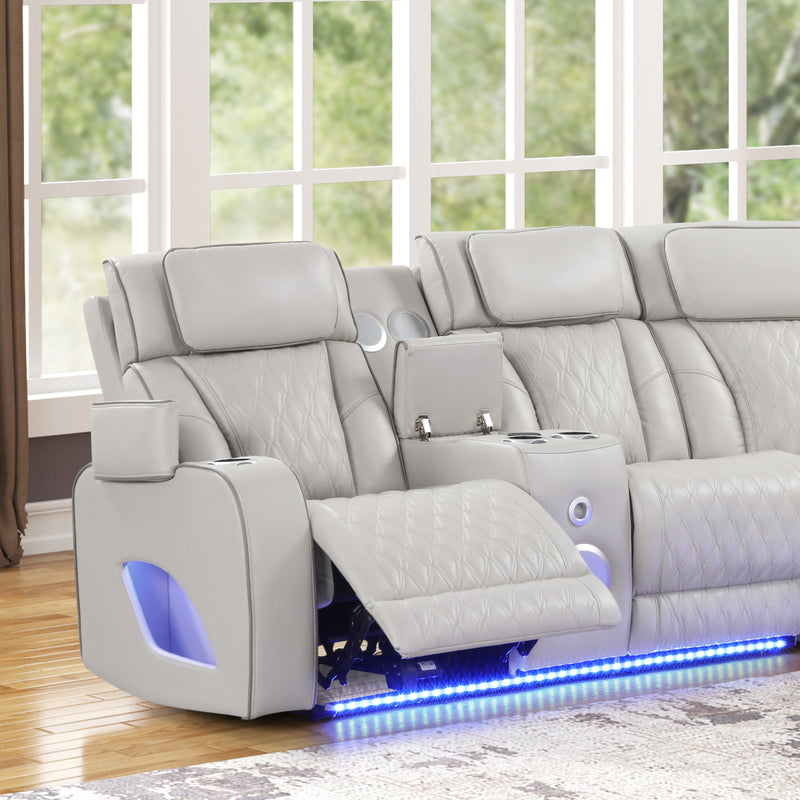 Galaxy Home Fortuner Black Sectional