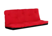 Acme Furniture Alfonso Red Mattress With Black Adjustable Sofa Frame
