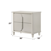 Acme Furniture Laveda Pearl White Nightstand