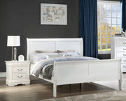 Crown Mark Louis Philip White Night Stand