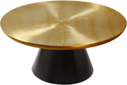 Meridian Furniture Martini Brushed Gold Coffee Table