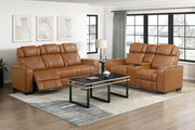 Home Elegance Apex Brown 2pc Living Room Set