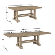 Steve Silver Napa Weathered Sand 7pc Dining Set