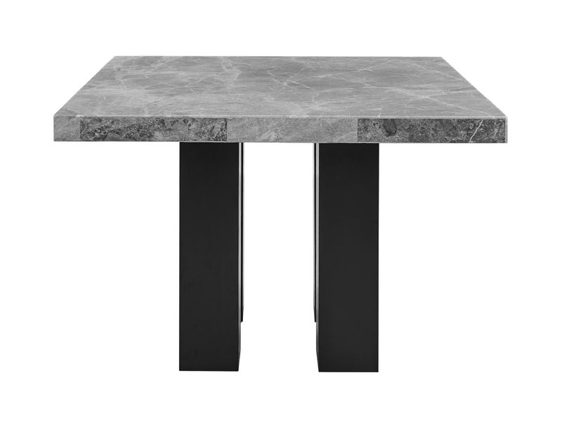 Steve Silver Camila Gray Square Marble Top Counter Height Table