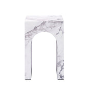 Acme Furniture Fritzy White 3pc Coffee Table Set with Square End Table