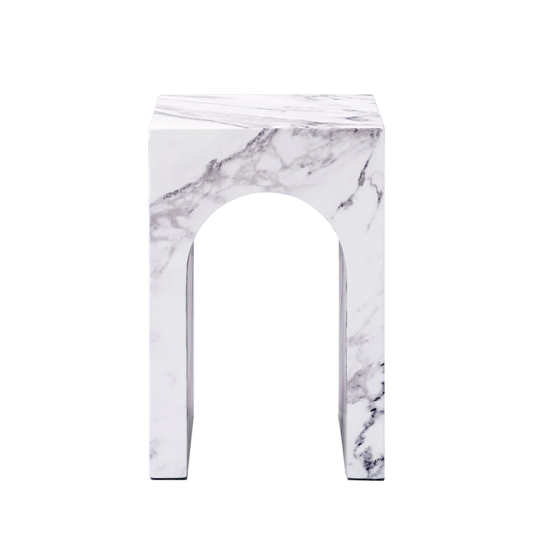 Acme Furniture Fritzy White 3pc Coffee Table Set with Square End Table