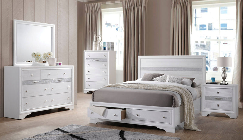 Acme Furniture Naima Gray Dresser and Mirror