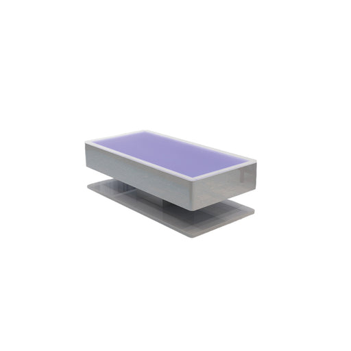 Galaxy Home Emma White LED Coffee Table