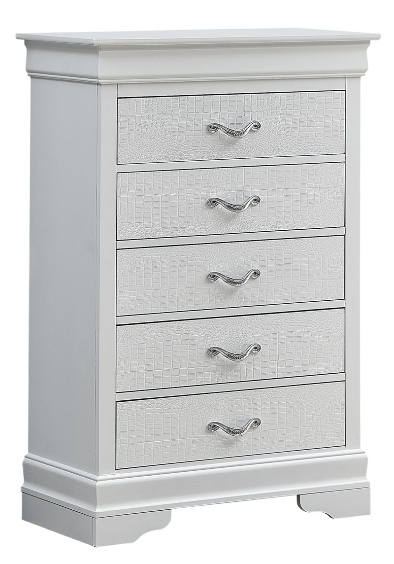 Glory Furniture Lorana White Pearl Chest