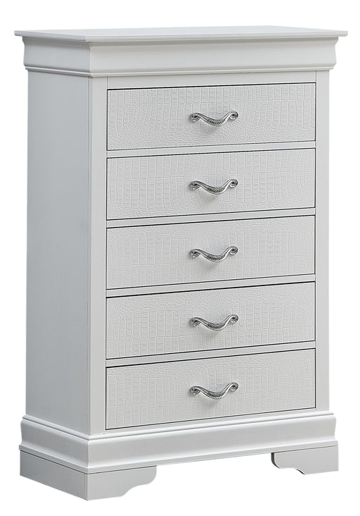 Glory Furniture Lorana White Pearl Chest