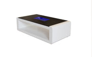 Galaxy Home Chelsea White LED Coffee Table