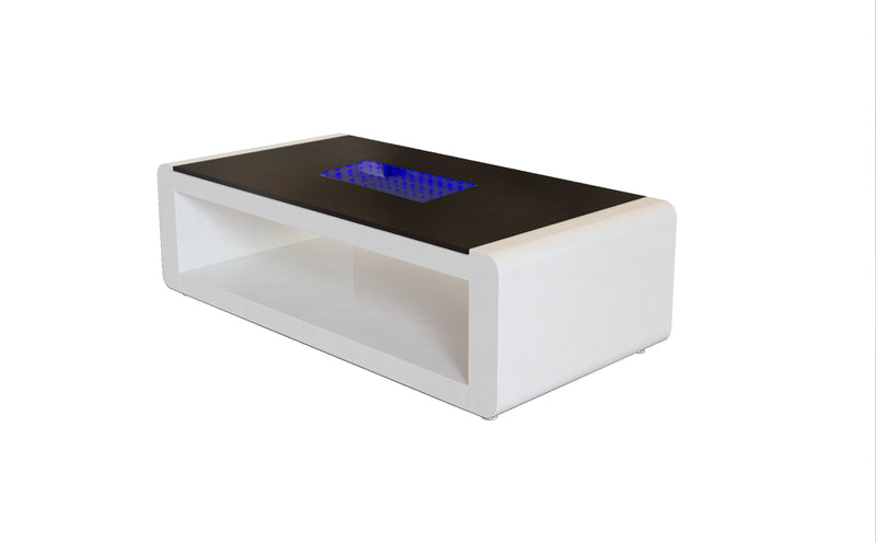 Galaxy Home Chelsea White LED Coffee Table