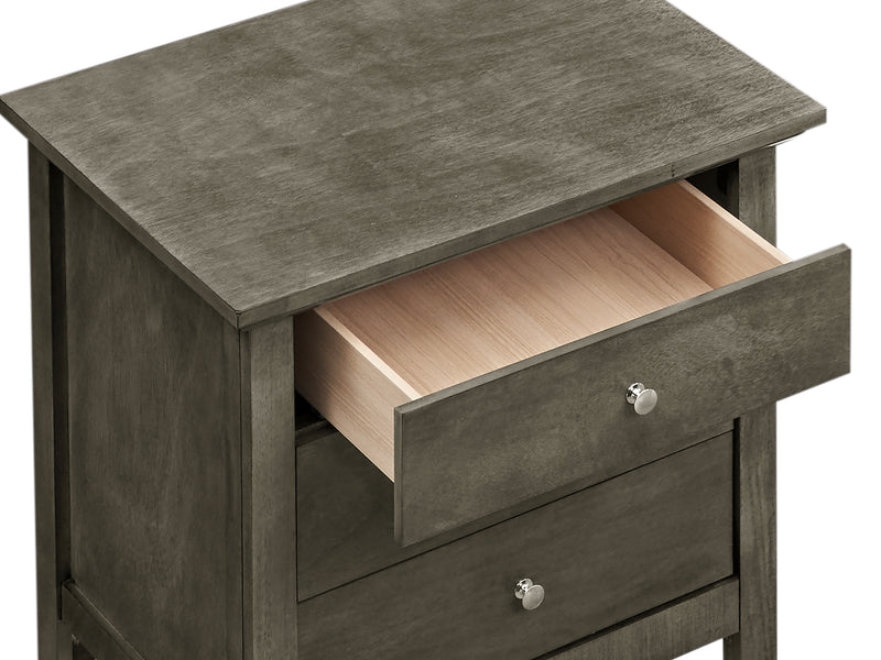 Glory Furniture Hammond Cappuccino 3 Drawers Nightstand