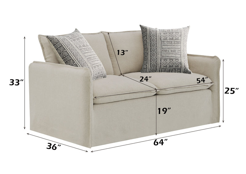 Acme Furniture Upendo Beige 2pc Living Room Set