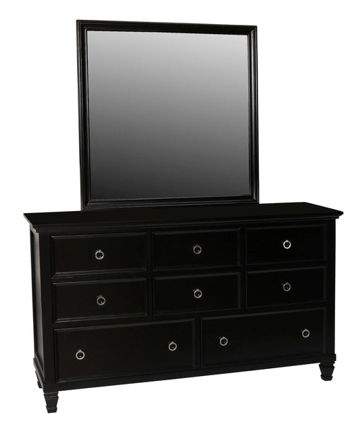 New Classic Furniture Tamarack Black Glass Mirror