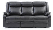 Glory Furniture Ward Pearl Faux Leather 3pc Sectional