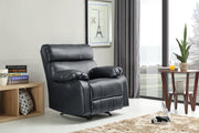 Glory Furniture Manny Black Faux Leather Rocker Recliner