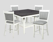 Crown Mark Fulton Chalk Grey Counter Height Table
