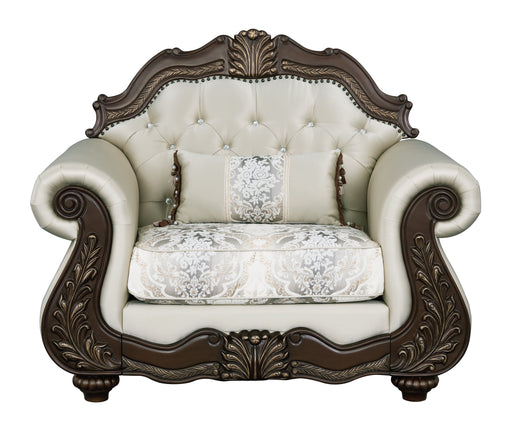Acme Furniture Pierce Beige Chair with Pillow