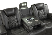 Galaxy Home Benz Ice LED Power Reclining 2pc Living Room Set