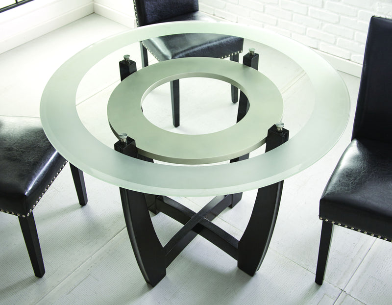 Steve Silver Verano Silver Black 5pc Dining Set