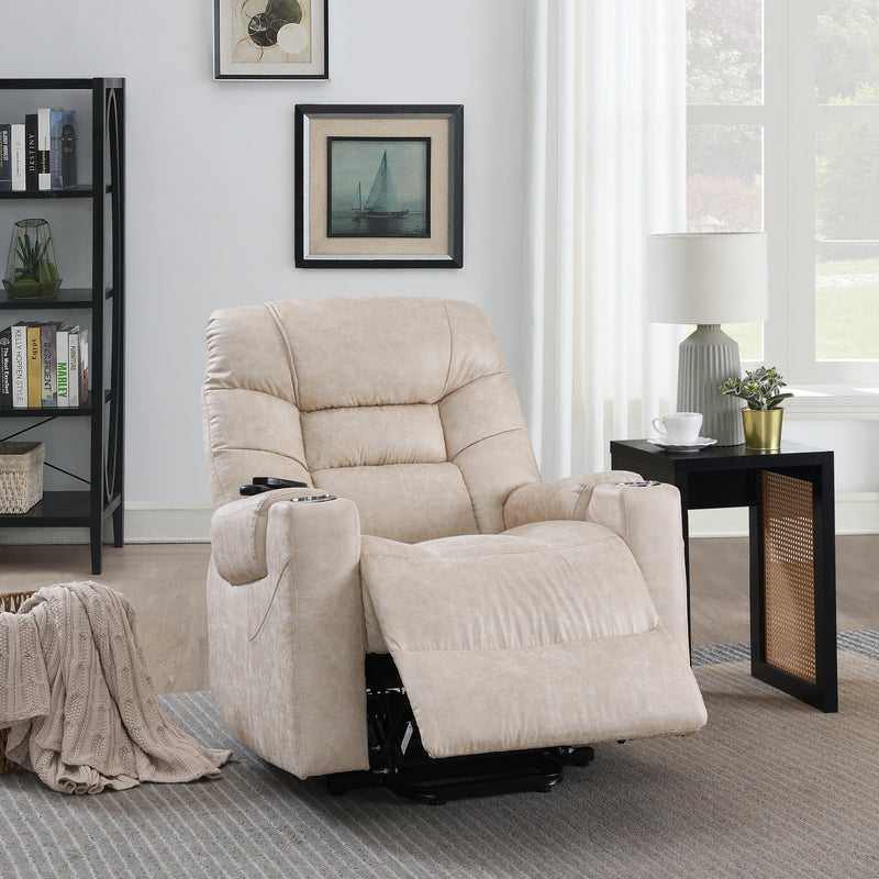 Acme Furniture Nairi Ivory Power Recliner