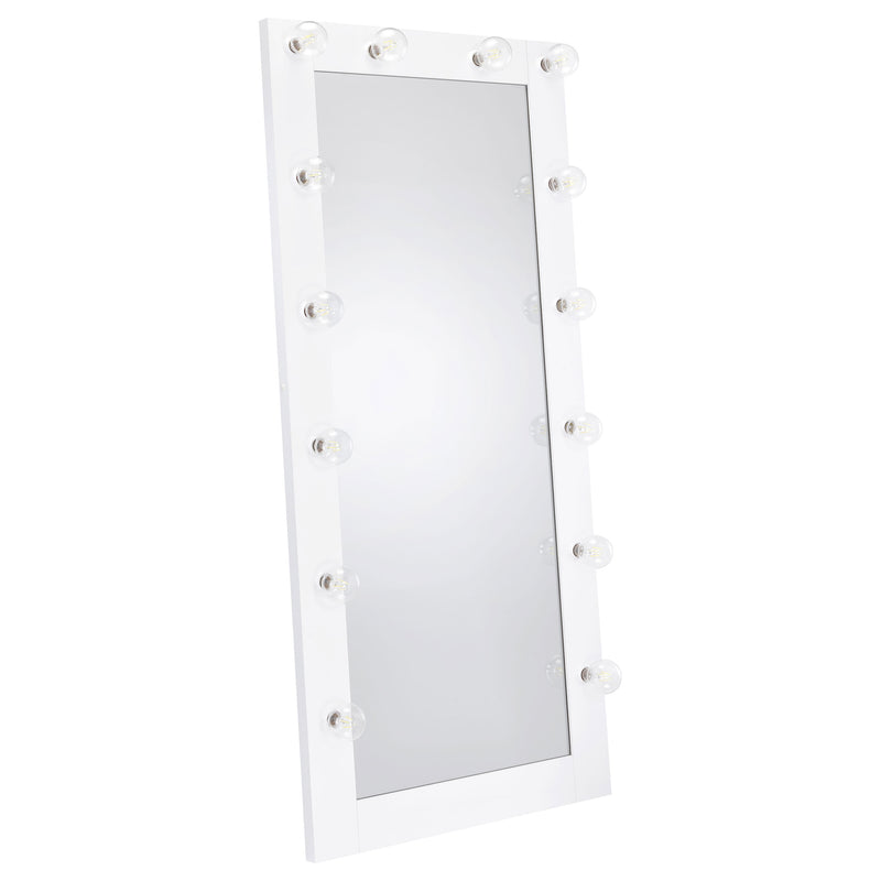 Coaster Furniture Zayan White LED Floor Mirror