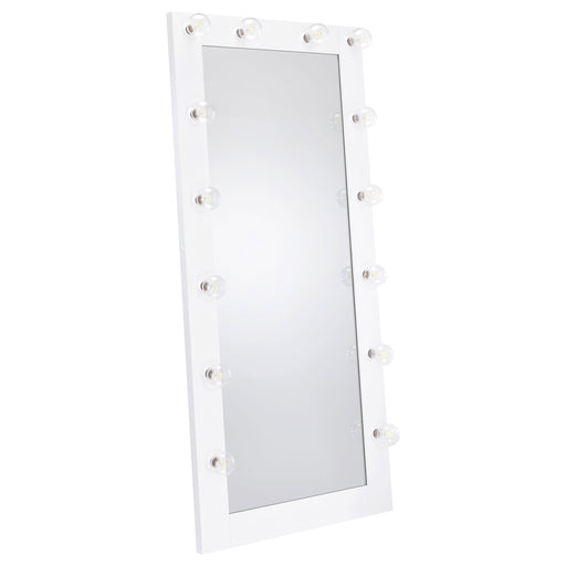 Coaster Furniture Zayan White LED Floor Mirror