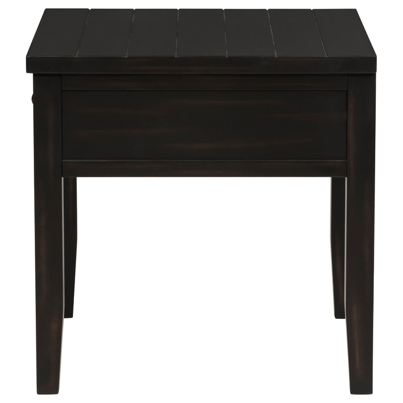 Coaster Furniture Concord Distressed Java Black End Table