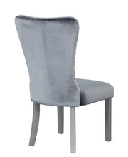 2 Glory Furniture Geneva Gray Silver Champagne Side Chairs