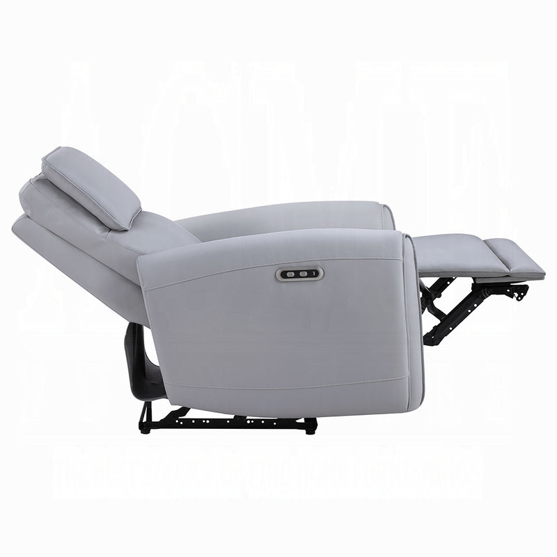 Acme Furniture Jeromie Gray Power Motion Recliner with USB Port