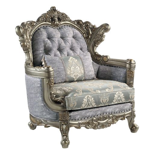 Acme Furniture Miliani Antique Bronze Chair with Pillow