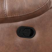 New Classic Furniture Morello Gray Console Loveseat with Dual Recliners