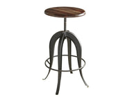 Steve Silver Sparrow Brown Round Setup Stool
