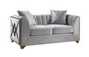 Galaxy Home Velencia Silver Loveseat