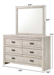 Crown Mark Valor Dresser and Mirror