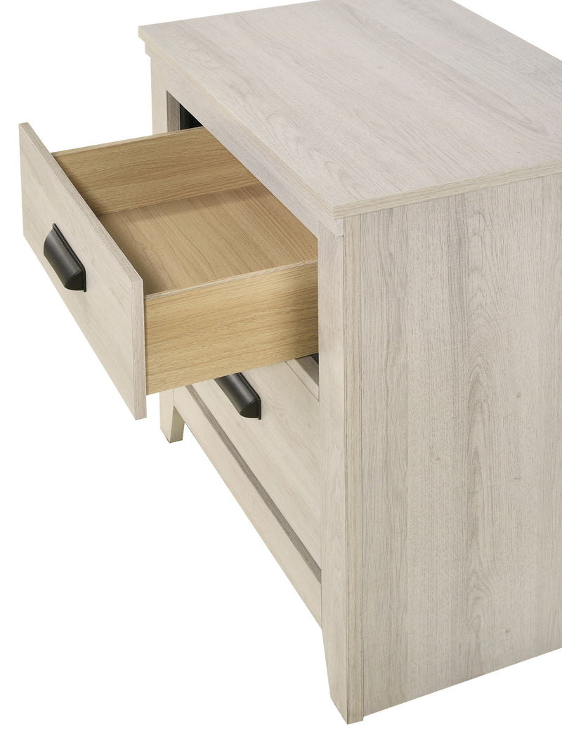 Crown Mark Carter White Night Stand