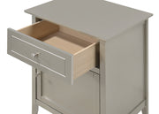 Glory Furniture Izzy Cappuccino 1 Drawer 1 Door Nightstand