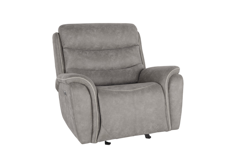 New Classic Furniture Kamari Gray Power Glider Recliner