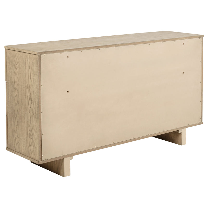 Coaster Furniture Kailani Beige Oak 9 Drawer Dresser