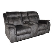 New Classic Furniture Park City Slate Gray Power Console Loveseat