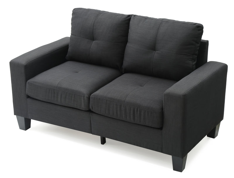 Glory Furniture Newbury Black Fabric Modular Loveseat
