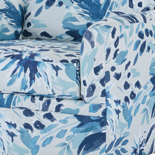 New Classic Furniture Sylvie Blue White Swivel Chair